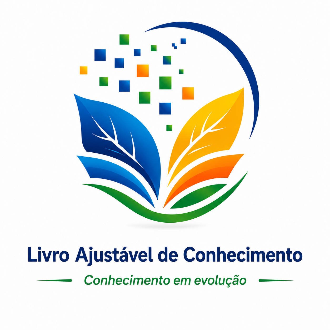 Logotipo do Livro Ajustável de Conhecimento