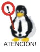 Pinguim com placa de aten��o (em espanhol)